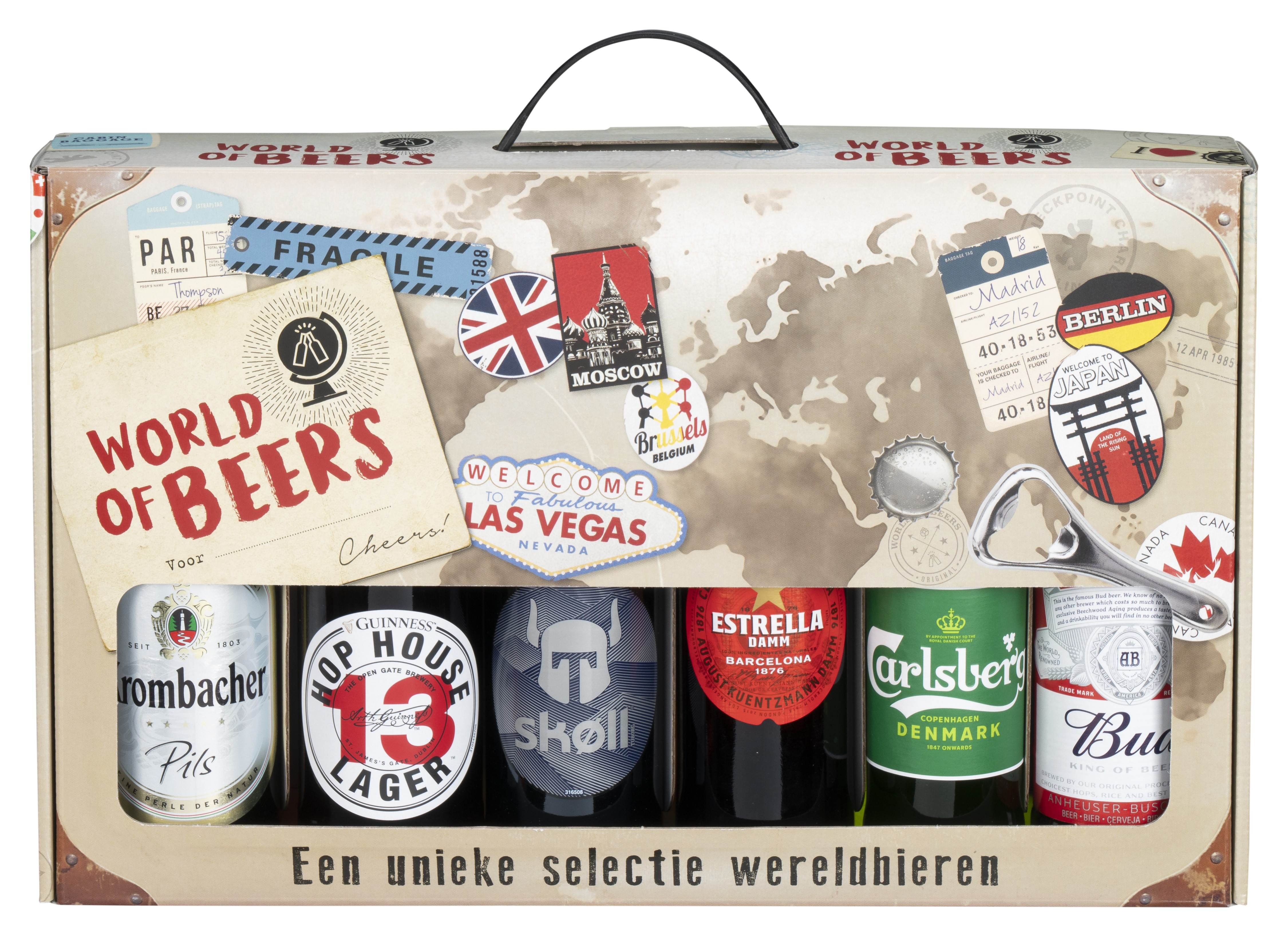 World of Beers Geschenkverpakking Doos 4x6x33 cl