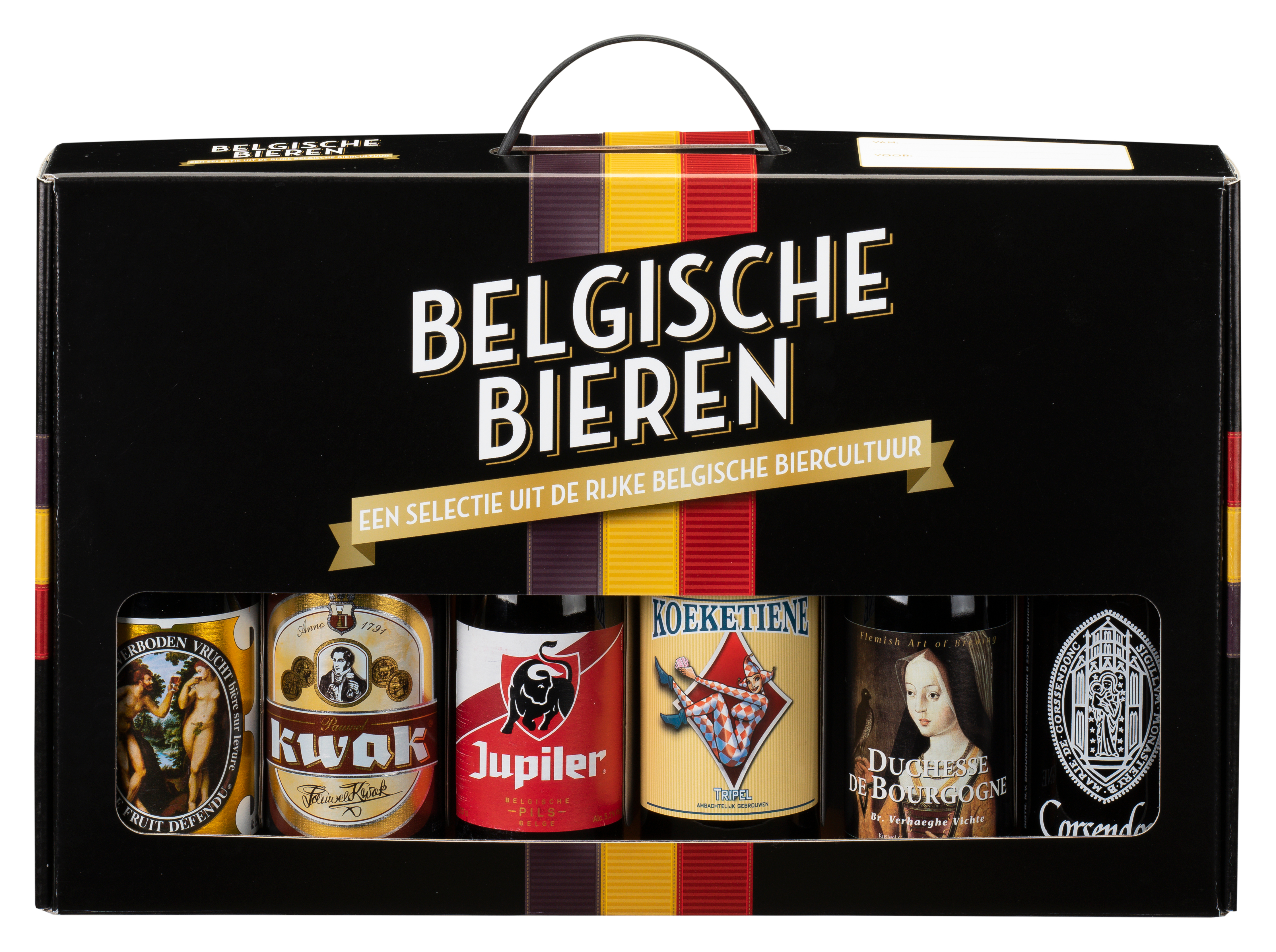 Belgie Geschenkverpakking (diverse Belgische bieren) Doos 4x6x33 cl