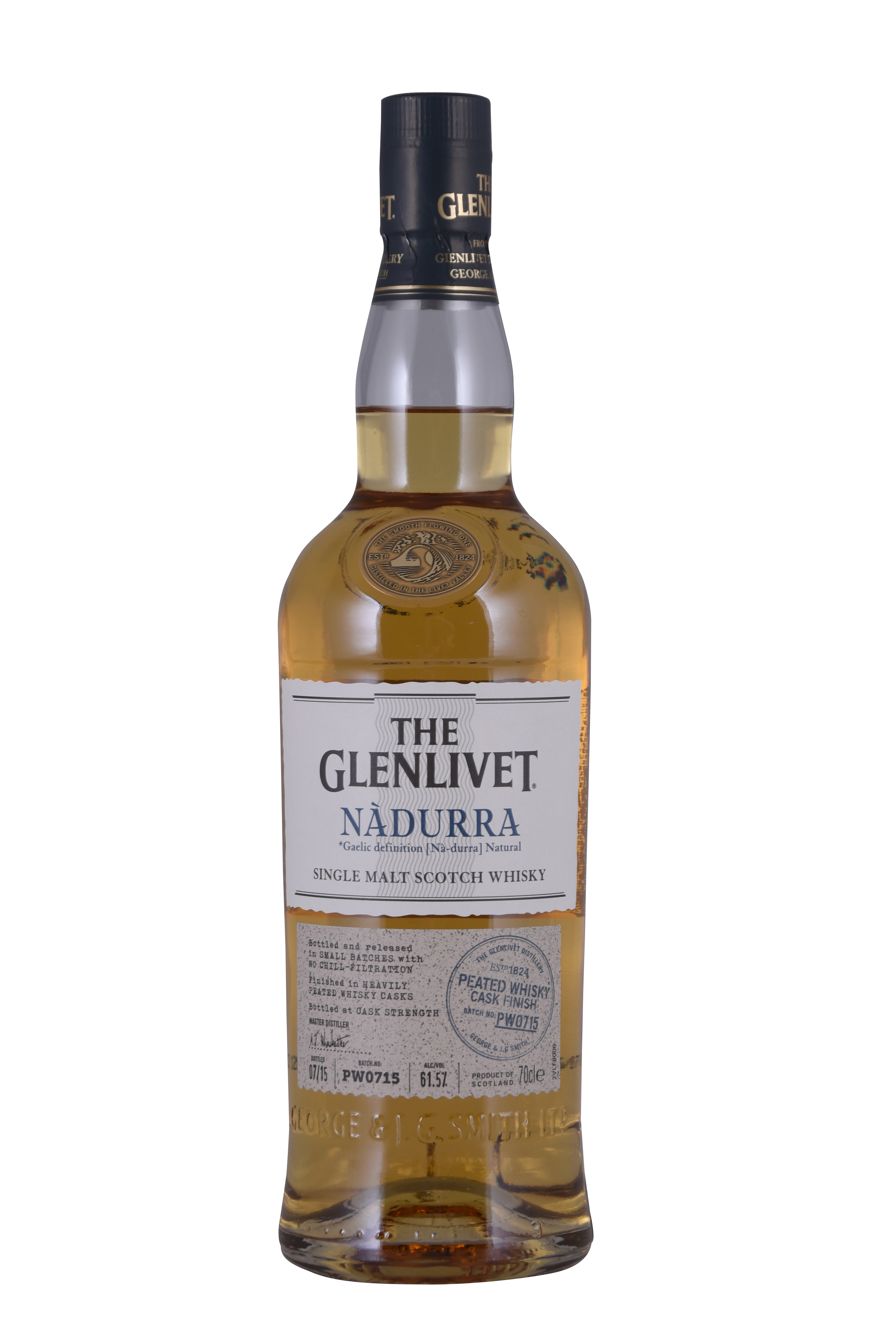 Glenlivet Nadurra Peated Fles 70 cl 61,5%