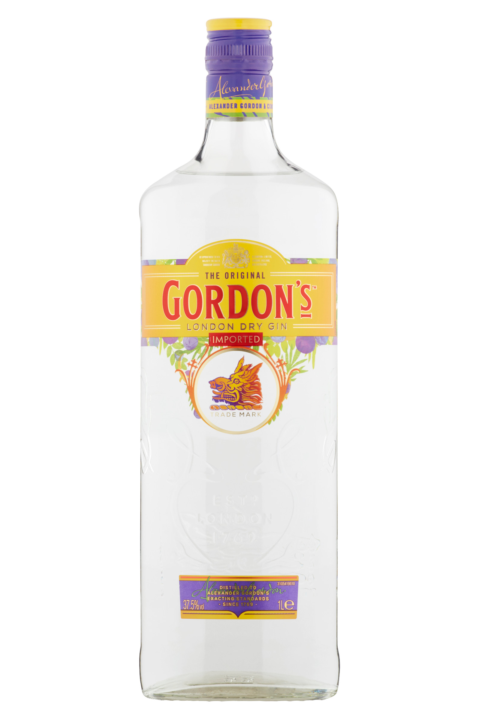 Gordon Gin (VM) Fles 100 cl 37,5%