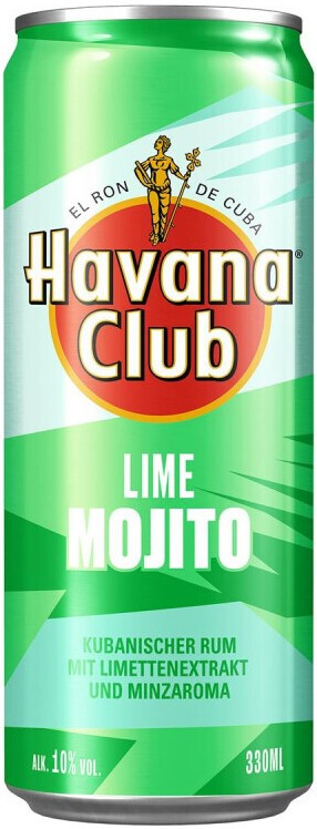 Havana Club Lime Mojito blik Tray 12x25 cl 5%