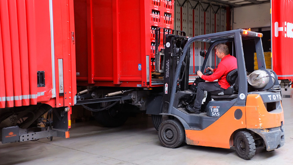 Heftruckchauffeur bij Hansen Dranken
