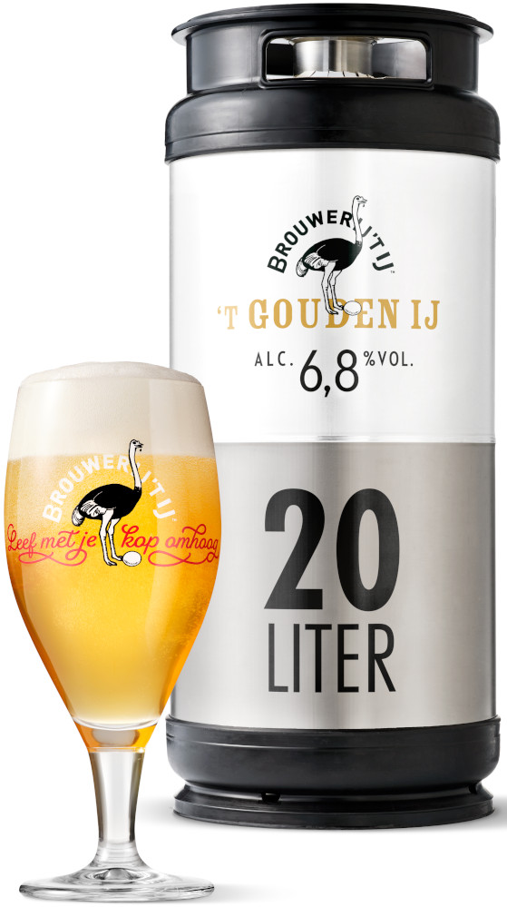 Brouwerij 't IJ Gouden IJ Fust 20 ltr 6,8%