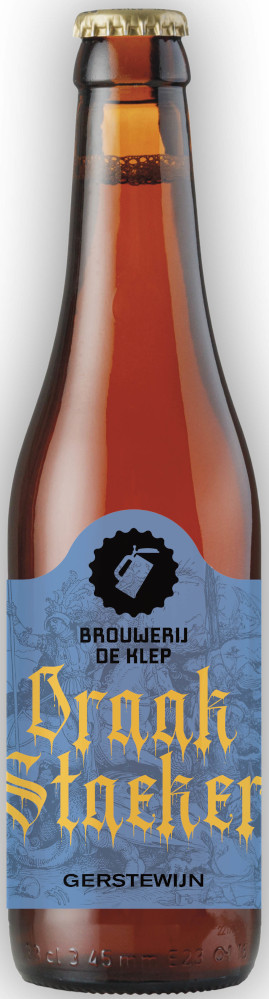 De Klep Draakstaeker Gerstewijn Doos 12x33 cl 10%