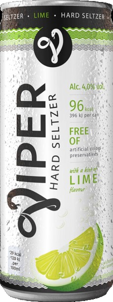 Viper Hard Seltzer Lime blik Tray 12x25 cl 4%