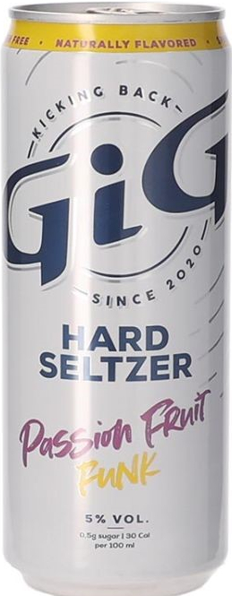 GIG Hard Seltz. Passion.Punk blik Tray 24x33 cl 5%