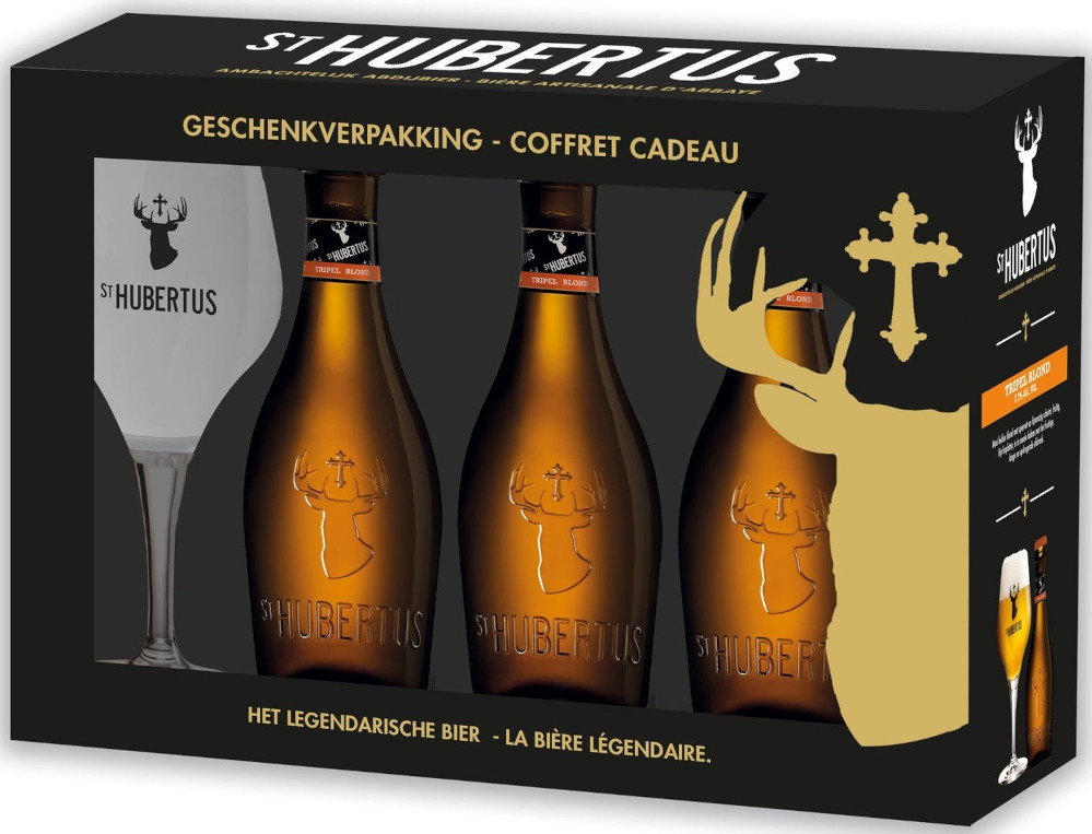 St. Hubertus GV+glas Doos 4x3x33 cl 7,2%