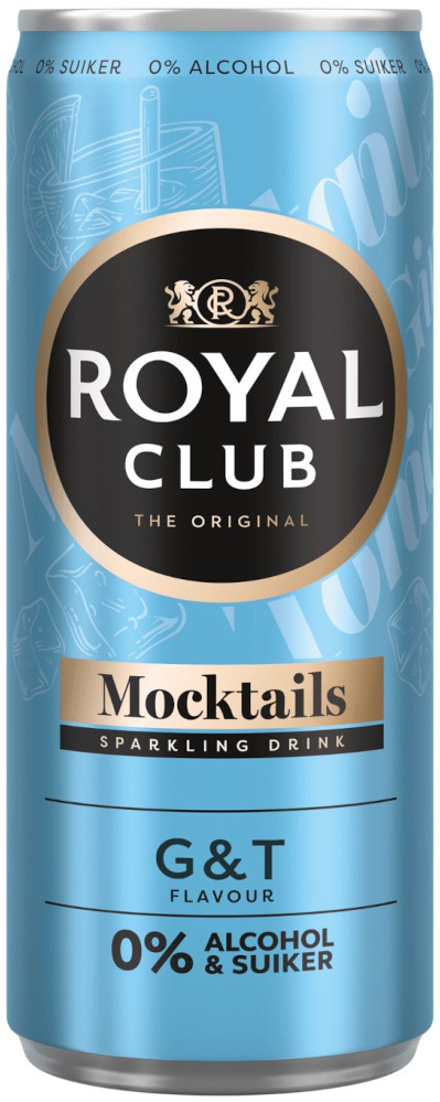 Royal Club Gin Tonic 0% blik Tray 12x25 cl