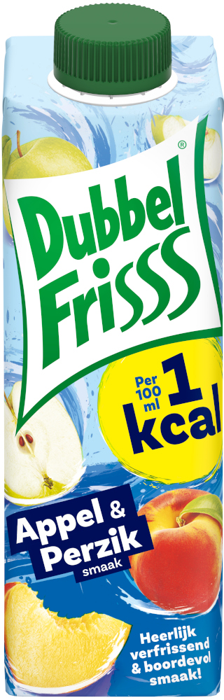 Dubbelfris Appel-Perzik 1Kcal Tray 8x35 cl