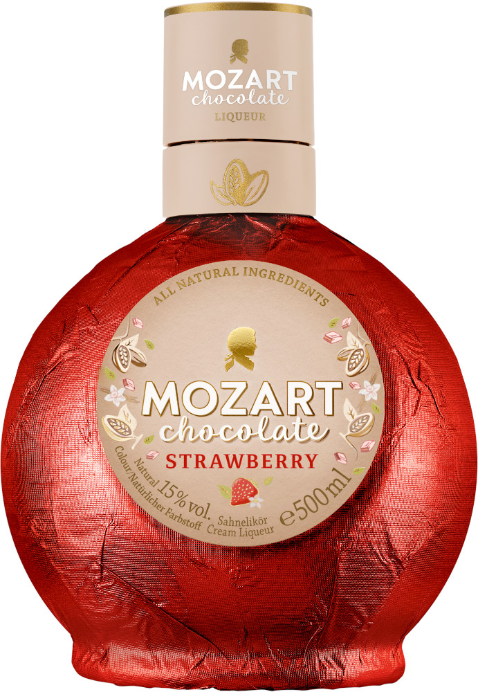 Mozart Strawber. White Choc. Cream Fles 50 cl 15%
