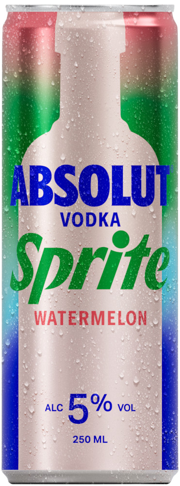 Absolut Watermelon Sprite Blik Tray 12x25 cl 5%
