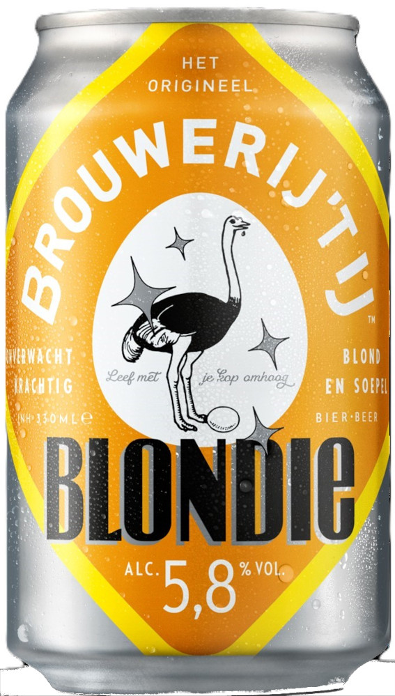 Brouwerij 't IJ Blondie blik Doos 12x33 cl 5,8%