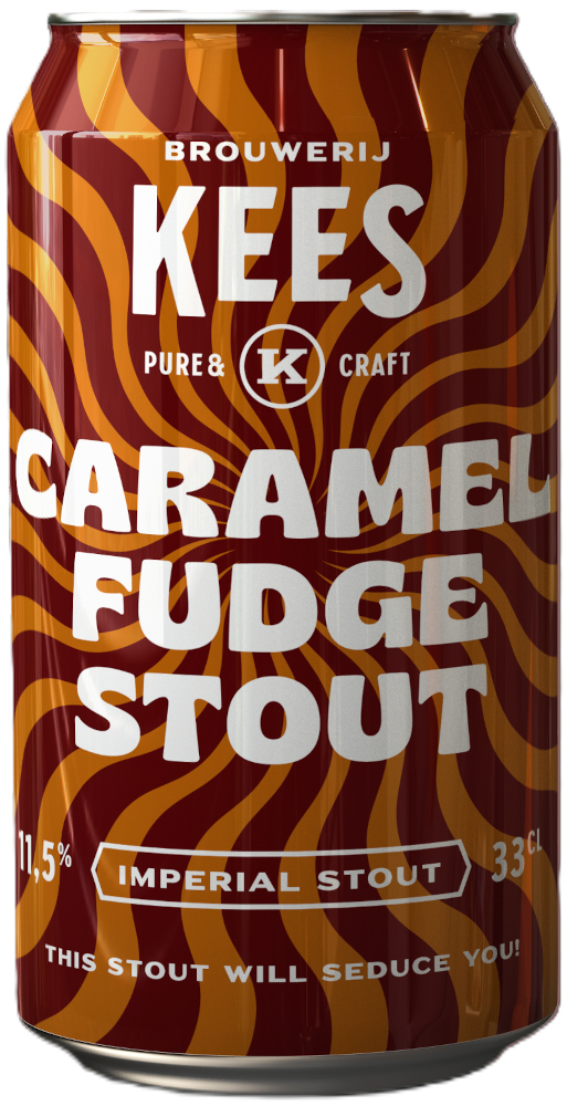 Kees Caramel Fudge Stout blik Doos 12x33 cl 11,5%