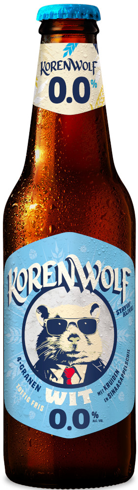 Korenwolf Wit 0.0% Krat 24x30 cl