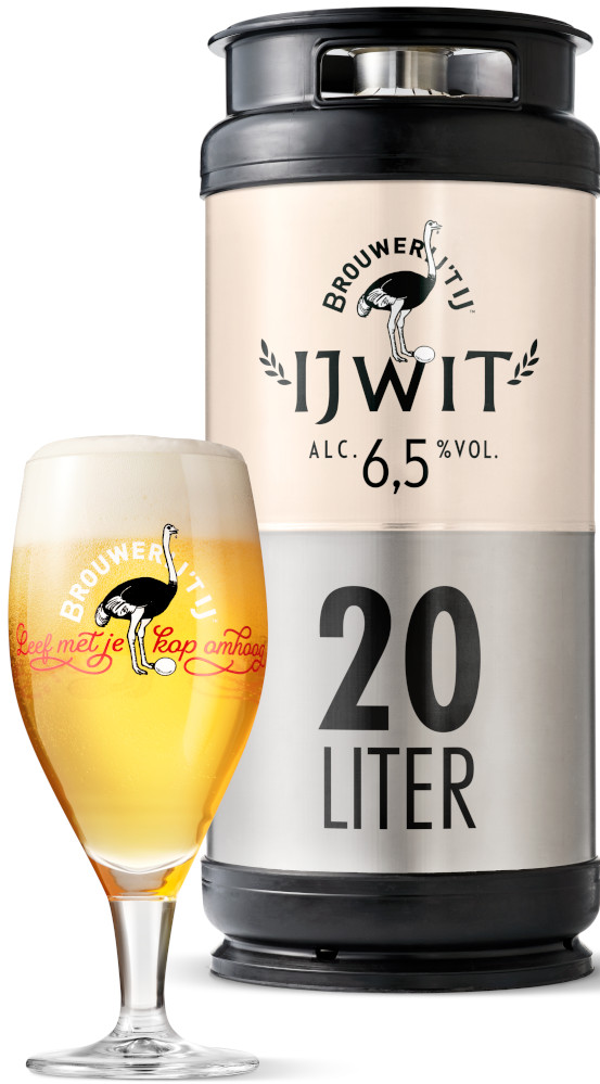 Brouwerij 't IJ IJwit Fust 20 ltr 6,5%