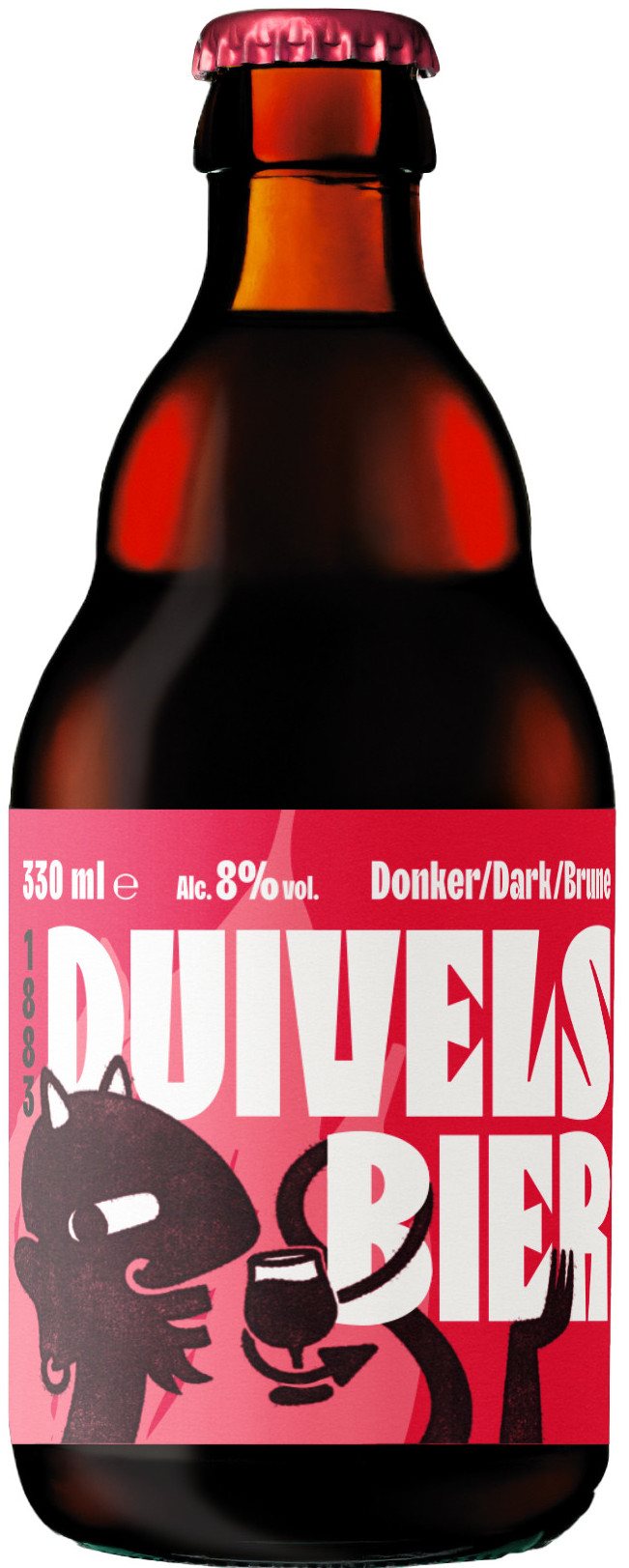 Duivels Bier Donker Krat 24x33 cl 8%