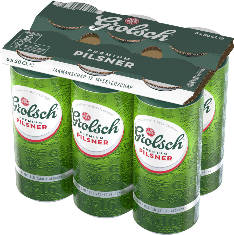 Grolsch Pils blik Tray 4x6x50 cl 5%