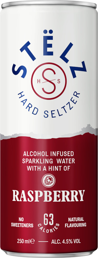 STELZ Raspberry blik Doos 12x25 cl 4,5%