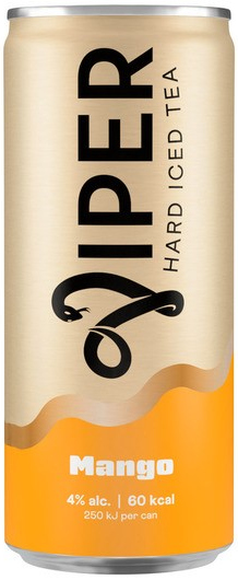Viper Hard Iced Tea Mango blik Tray 12x25 cl 4%