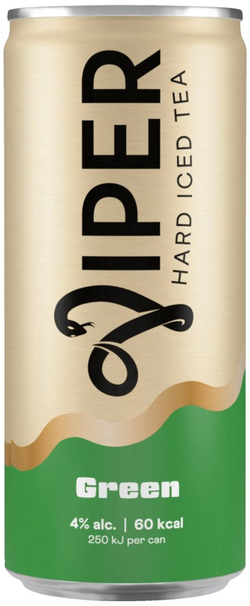 Viper Hard Iced Tea Green blik Tray 12x25 cl 4%