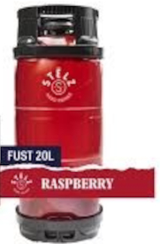 STELZ Hard Seltzer Raspberry Fust 20 ltr 4,5%