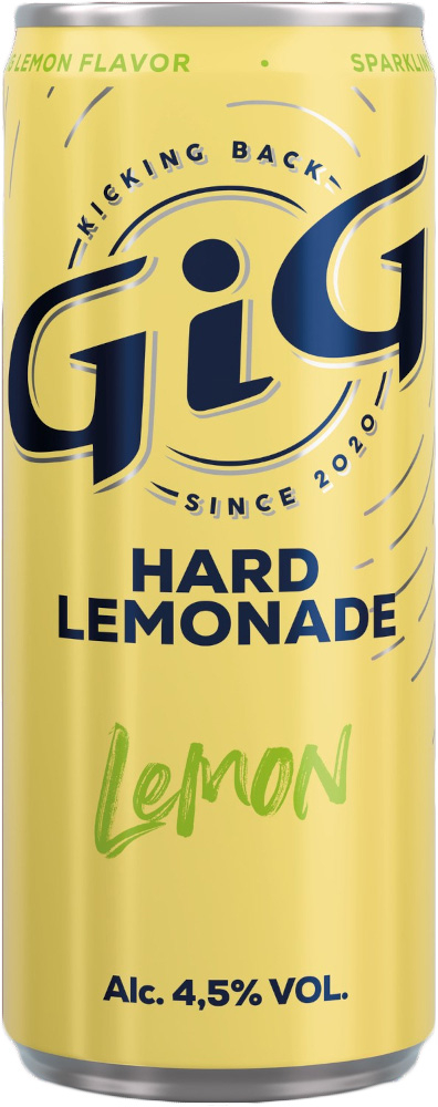 GIG Hard Lemonade Lemon blik Tray 12x25 cl 4,5%