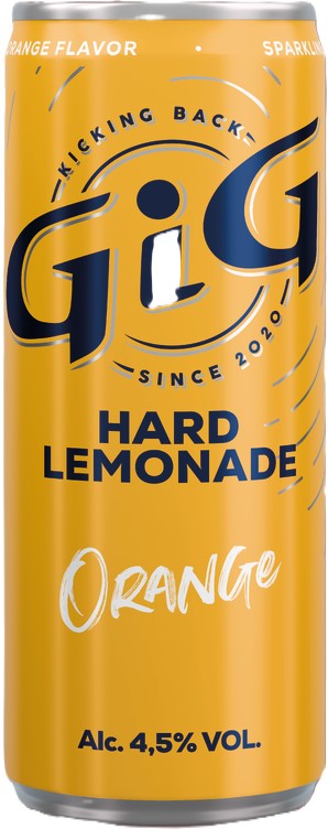 GIG Hard Lemonade Orange blik Tray 12x25 cl 4,5%