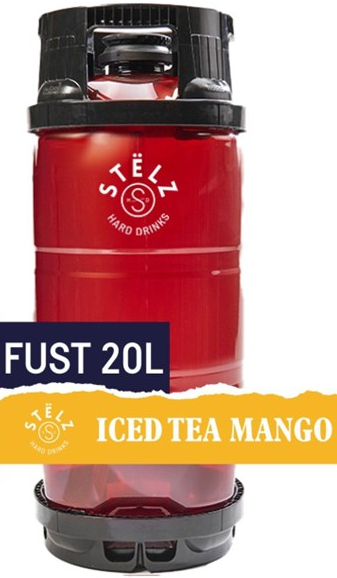 STELZ Hard Iced Tea Mango Fust 20 ltr 4,5%