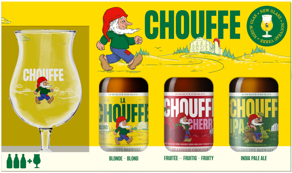 Chouffe (La, Cher, IPA) +glas Doos 6x3x33cl 8,3%