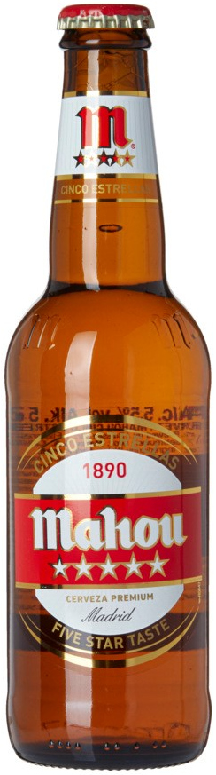 Mahou 5 Estrellas Doos 24x33 cl 5,5%