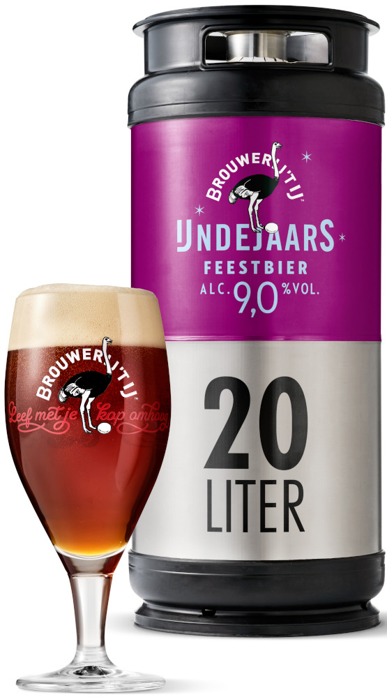 Brouwerij 't IJ IJndejaars Fust 20 ltr 9%