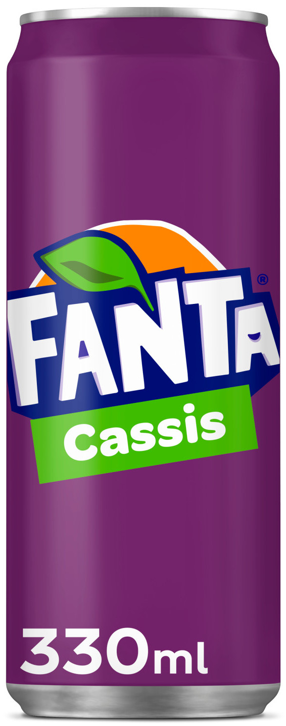 Fanta Cassis Sleek blik Tray 24x33 cl