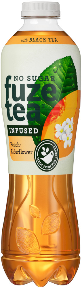 Fuze Tea Black Peach Elderf. Zero pet Tray 6x40 cl