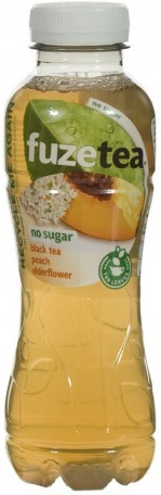Fuze Tea Black Peach Elder. Zero pet Tray 6x125 cl