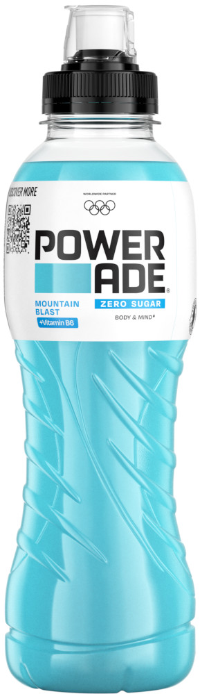 Powerade Mountain Blast Zero pet Tray 12x50 cl