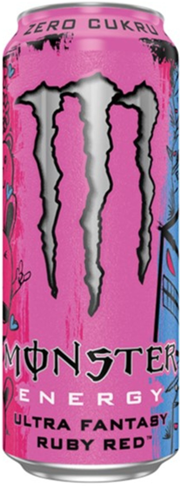 Monster Ultra Fantasy Ruby Red blik Tray 12x50 cl