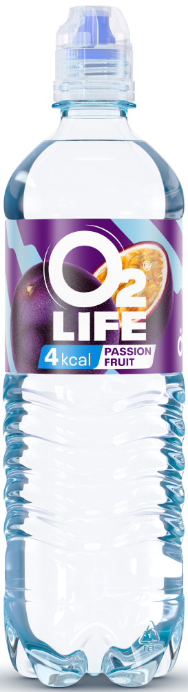 O2 Life Blue Passionfruit pet Tray 6x75 cl