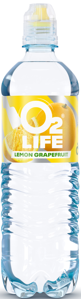 O2 Life Lemon Grapefruit pet Tray 6x75 cl