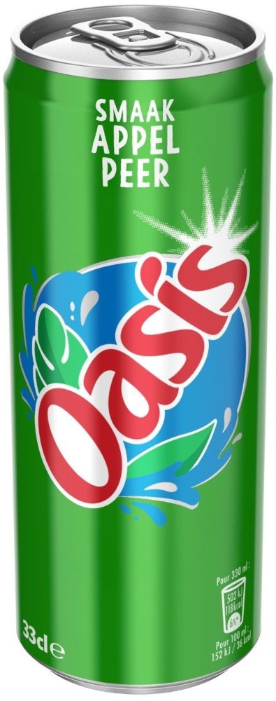 Oasis Appel Peer blik Tray 4x6x33 cl