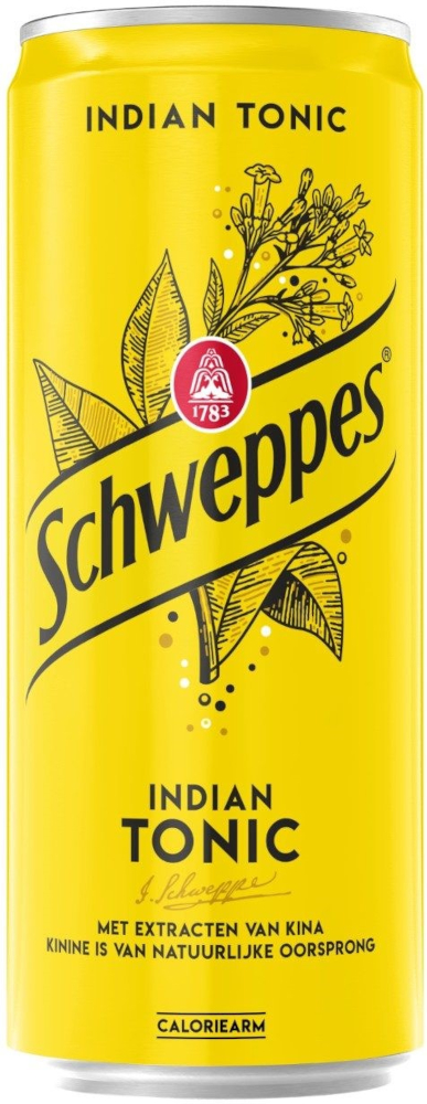 Schweppes Indian Tonic blik Tray 3x8x33 cl