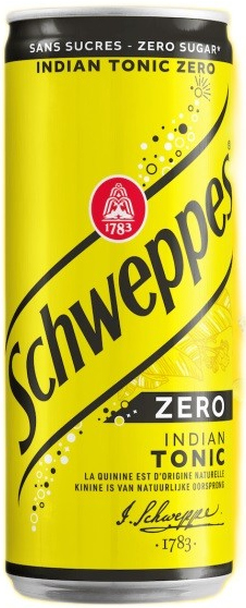 Schweppes IndianTonic Zero blik Tray 3x8x33 cl