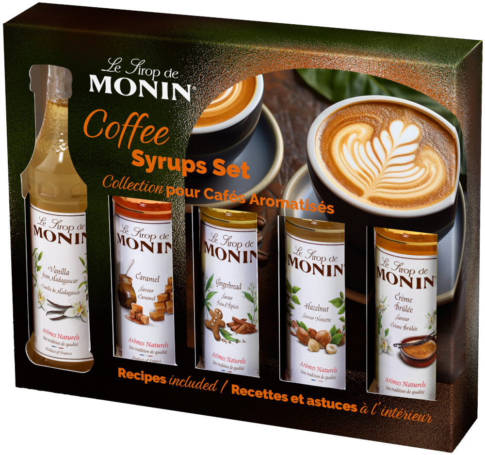 Monin Coffee miniaturenset Omdoos 12x5x5 cl