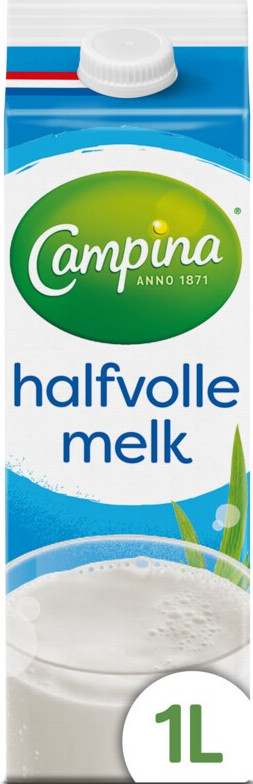 Campina Halfvolle Melk Doos 12x100 cl