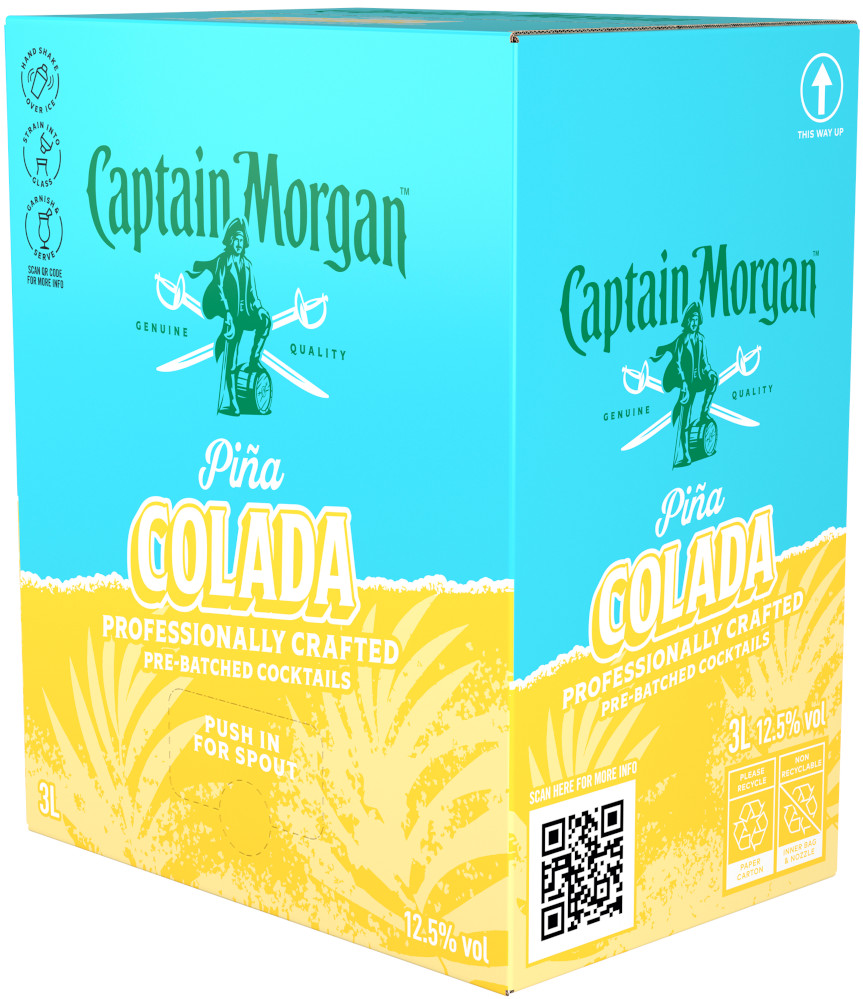 Captain Morgan Pina Colada BIB Doos 3 ltr 12,5%
