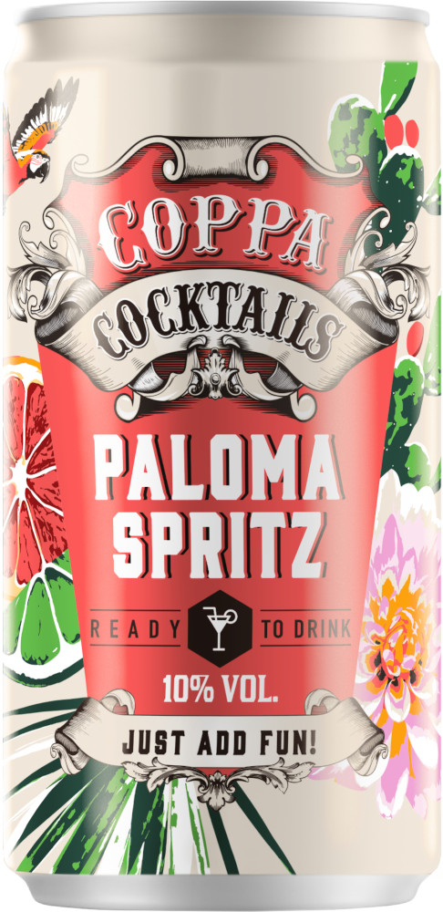 Coppa Cocktails Paloma Spr. blik Doos 12x20 cl 10%