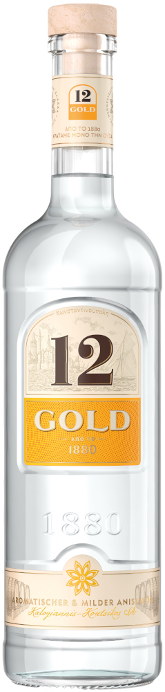 Ouzo 12 Gold Fles 70 cl 36%
