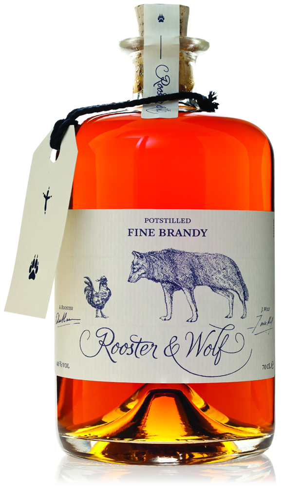 Rooster  Wolf Brandy Fles 70 cl 40%