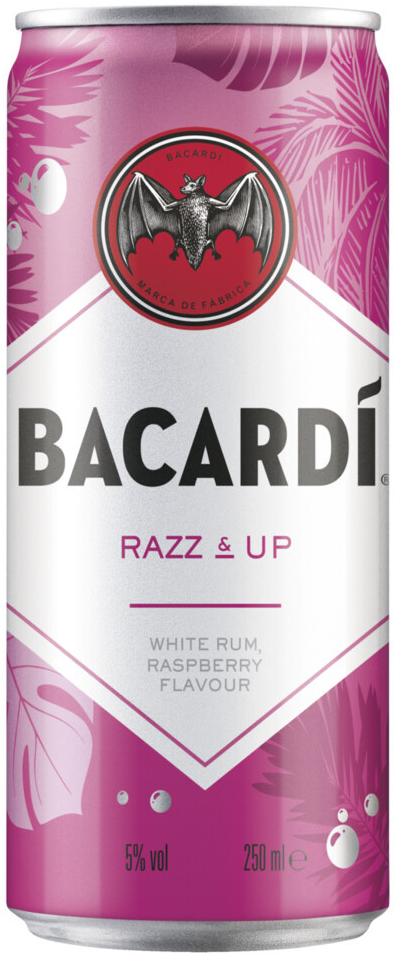 Bacardi Razz  Up blik Tray 12x25 cl 5%