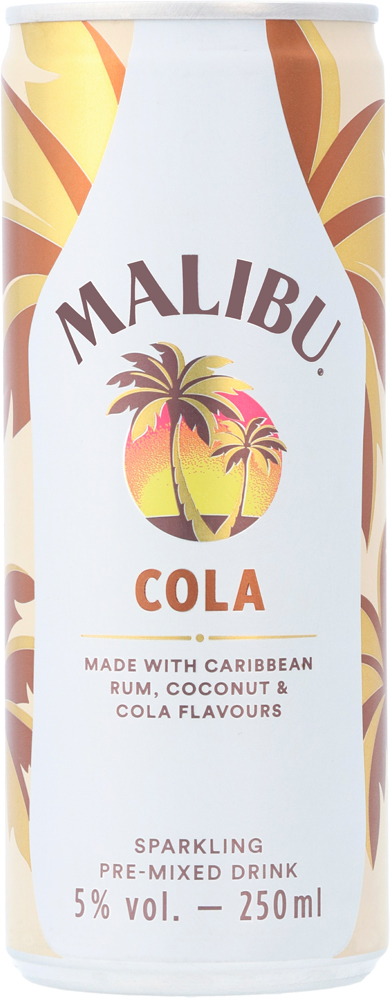 Malibu  Cola blik Tray 12x25 cl 5%