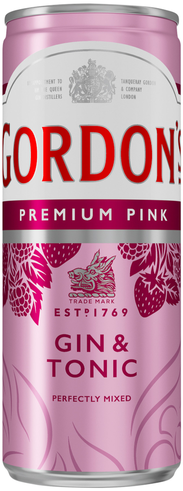 Gordon's Pink  Tonic blik Tray 12x25 cl 6,4%